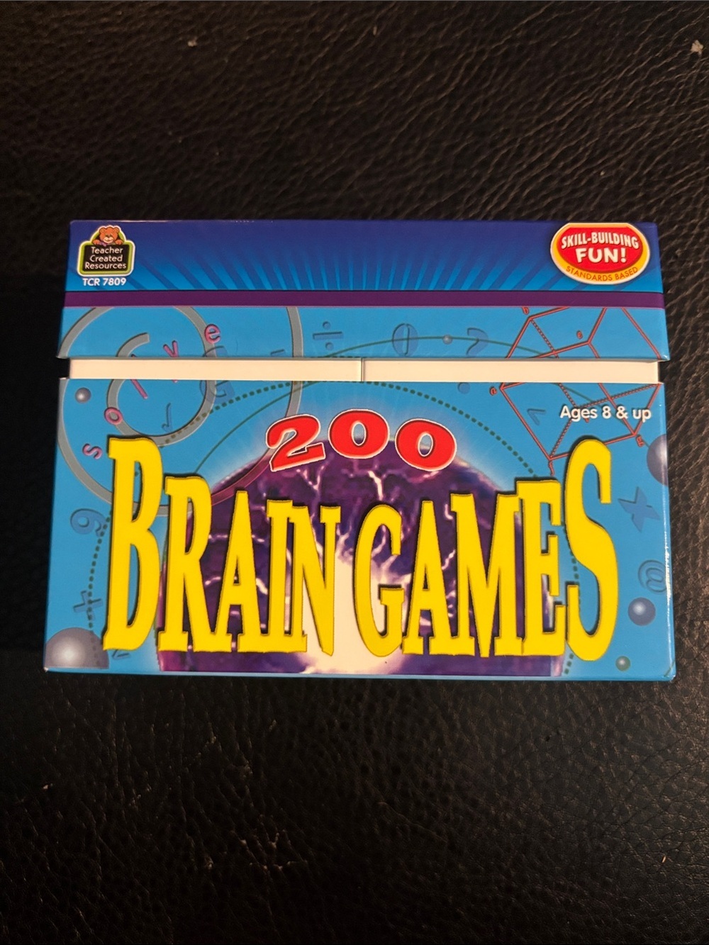 Teacher Created 200 Brain Games Card Set - Blue